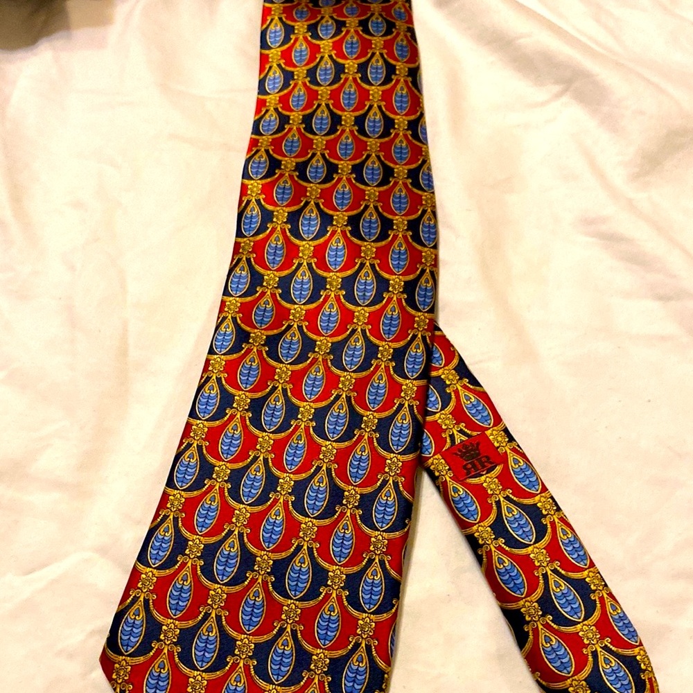 RICHEL ROYAL HANDMADE 100% SILK TIE MADE IN SPAIN